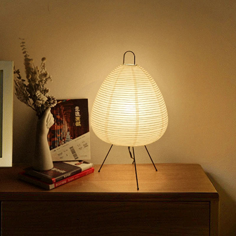 Japanese Paper Tripod Table Lamp