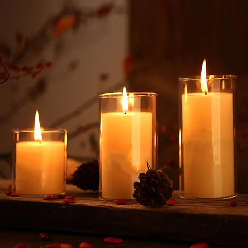 Cylinder Glass Candle Holder