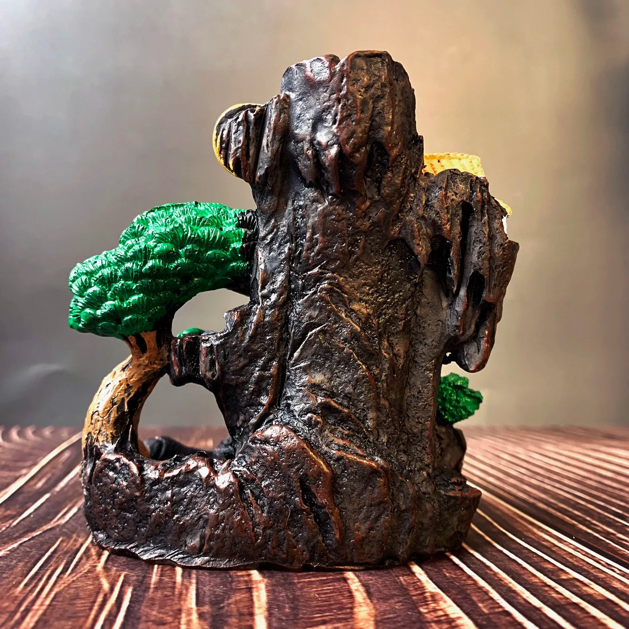 Resin Mountain Backflow Incense Holder