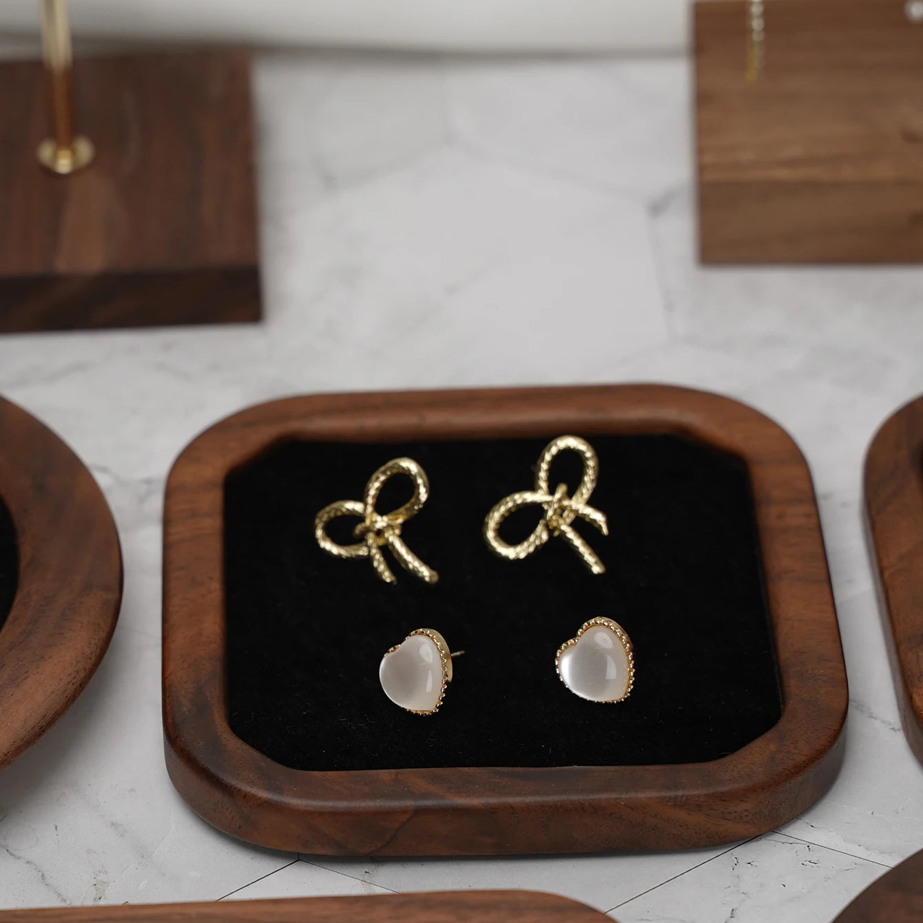 Solid Wood Jewelry Display Tray