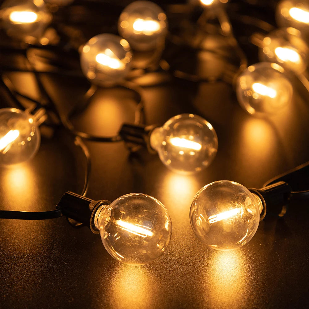 Solar G40 Globe String Lights