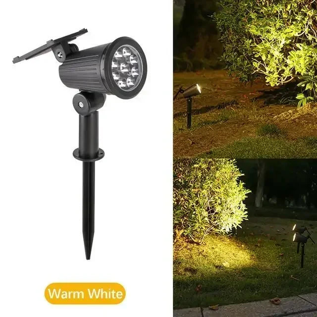 Adjustable Solar Spotlight for Garden Path