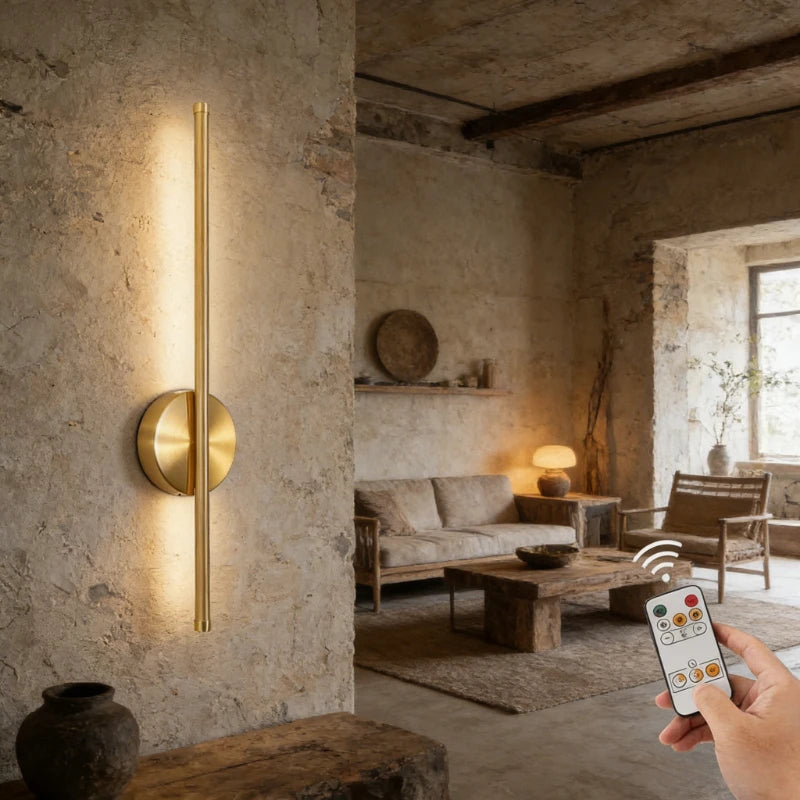 Wireless LED Wall Sconce USB Rechargeable Battery Operated Wall Light