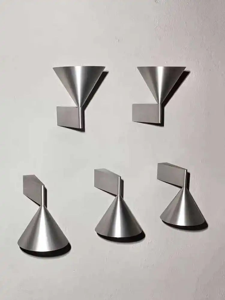 Minimalist Aluminum Cone Bedside Wall Lamp