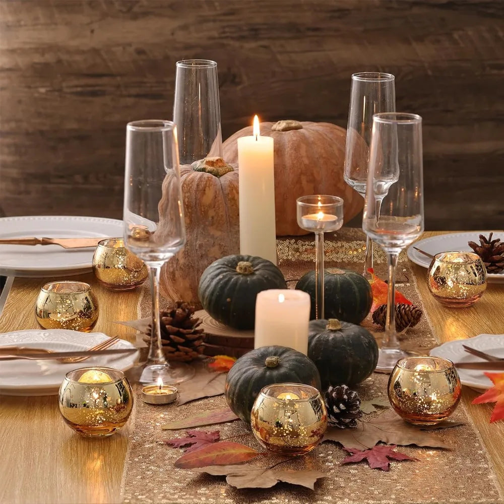 Mercury Glass Votive Candle Holders