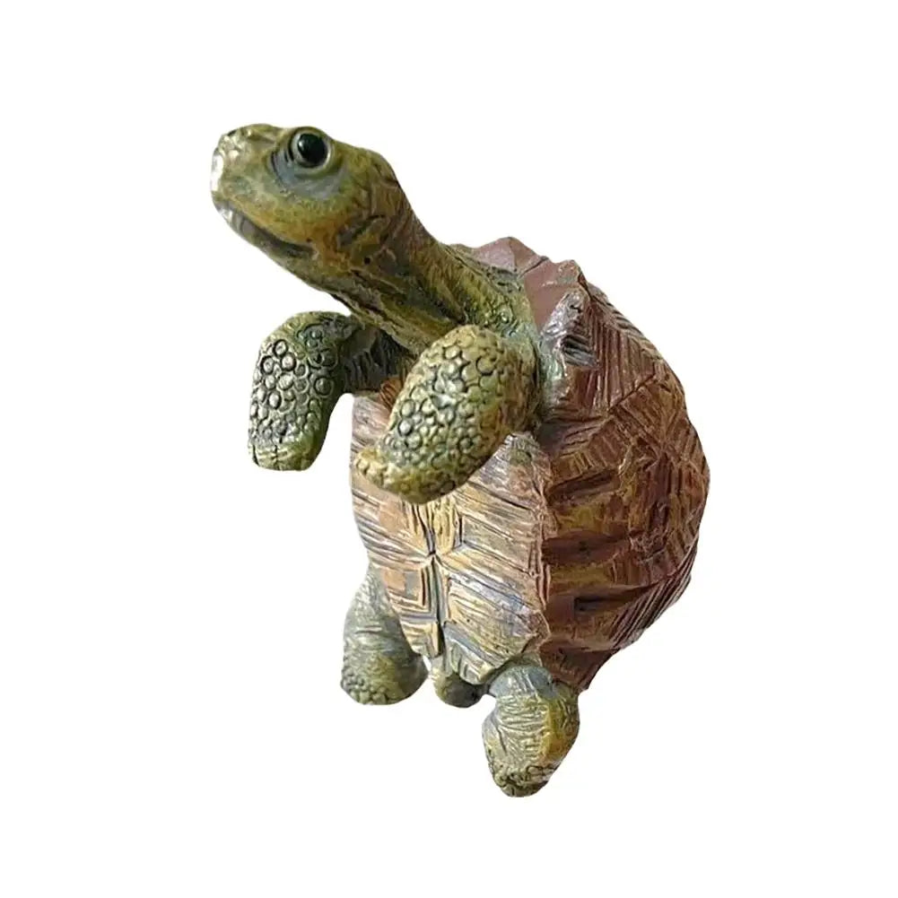 Resin Climbing Turtle Pot Sitter