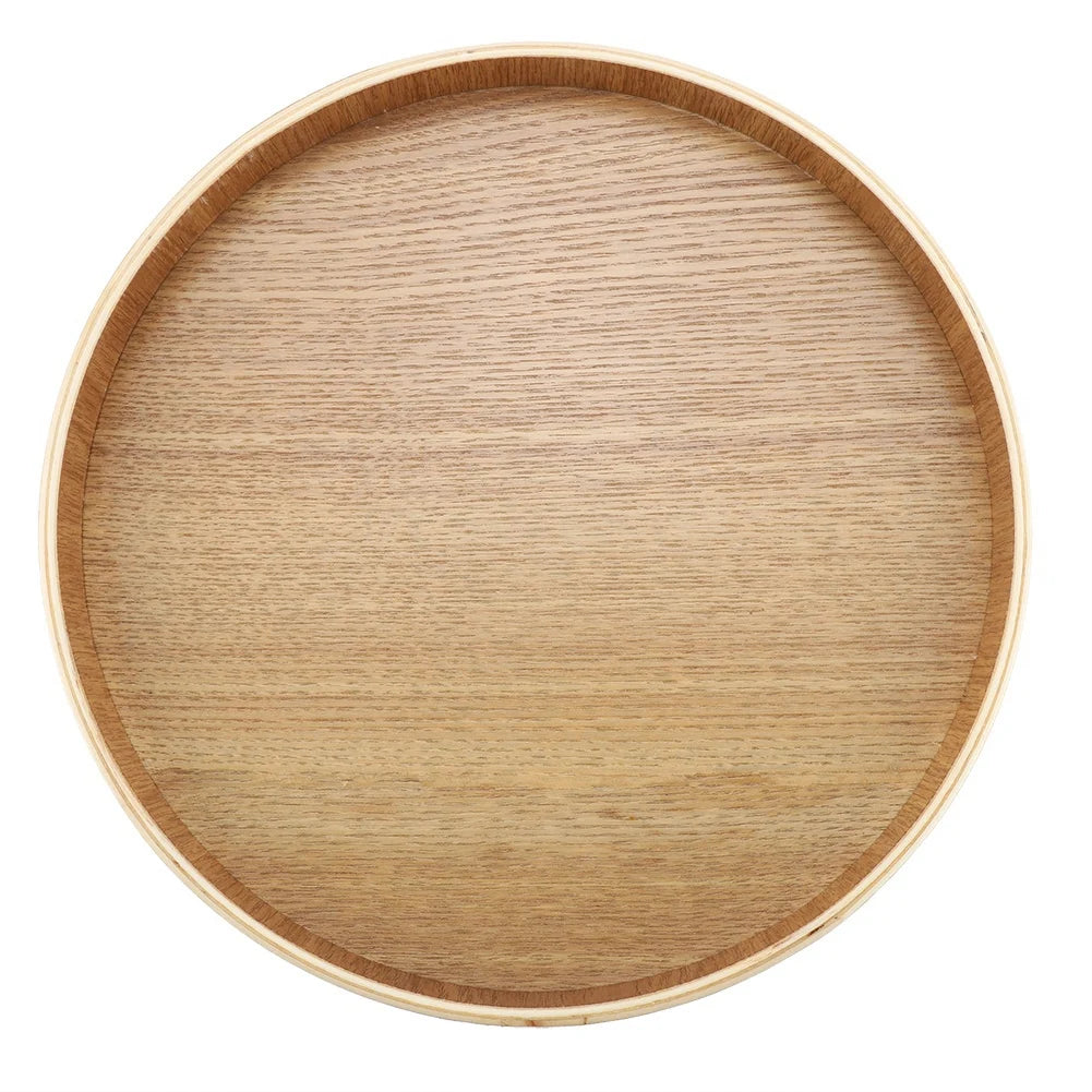 Round Wooden Serving Tray