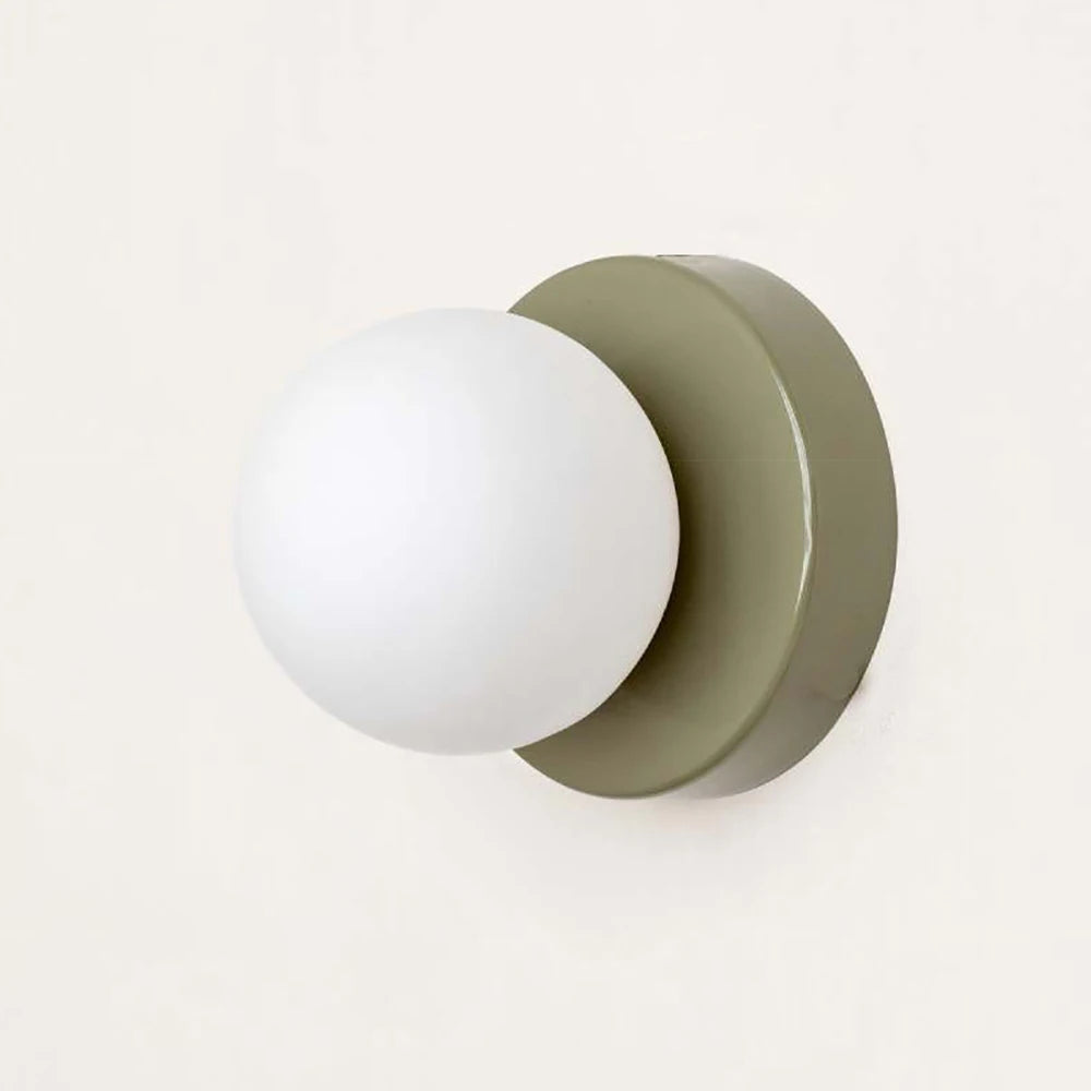 Nordic LED Glass Wall Lamp Minimalist G9 Base Orb Sconce