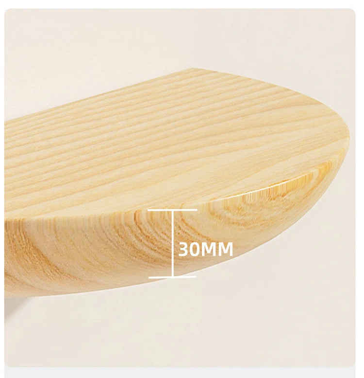Half Round Floating Wall Shelf