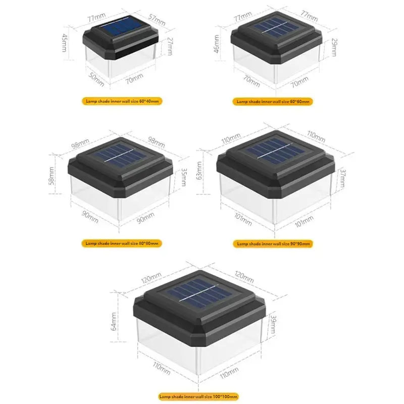 Waterproof Solar Post Cap Light