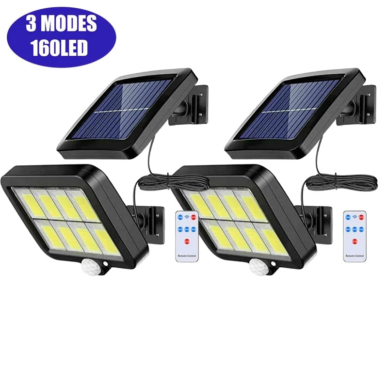 Solar Split Panel Motion Wall Light