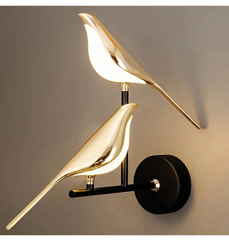 Magpie Bird Wall Lamp