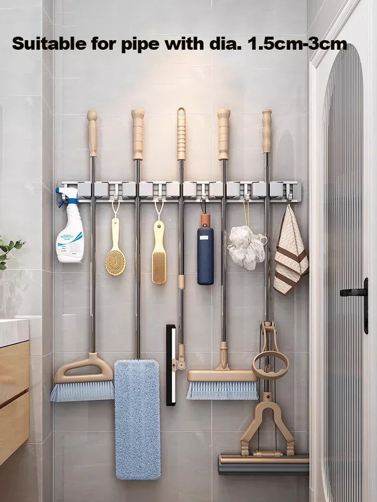 Wall Mounted Mop and Broom Holder