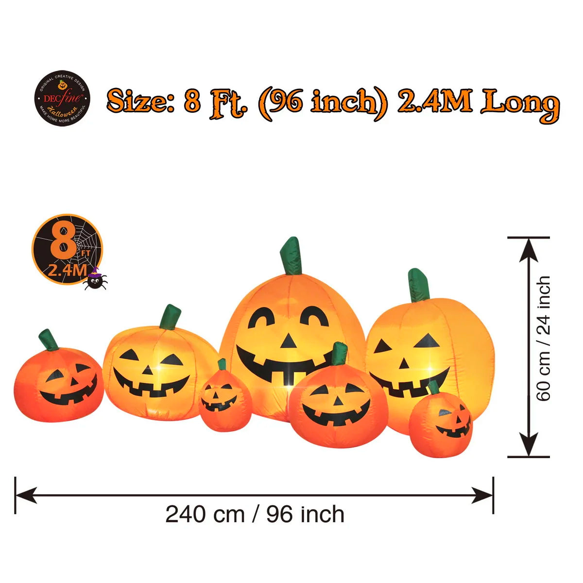 Inflatable Lighted Pumpkin Patch