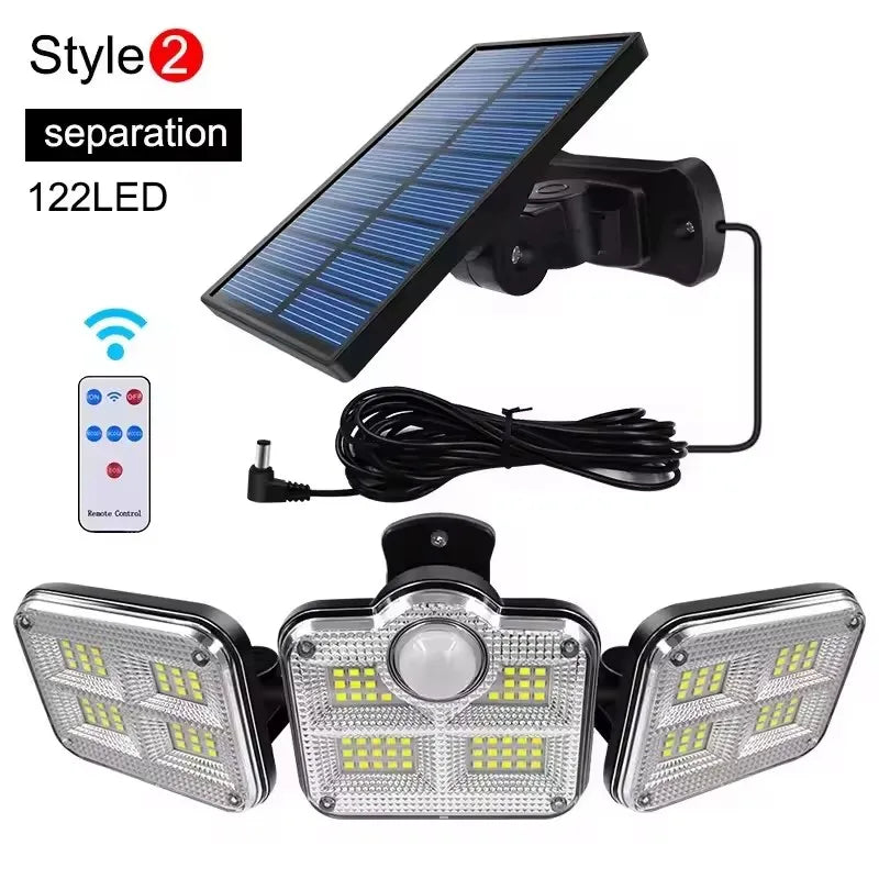 4 Head Solar Motion Sensor Light