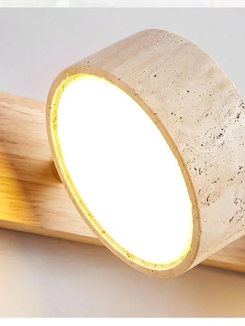 Travertine Spot Wall Light