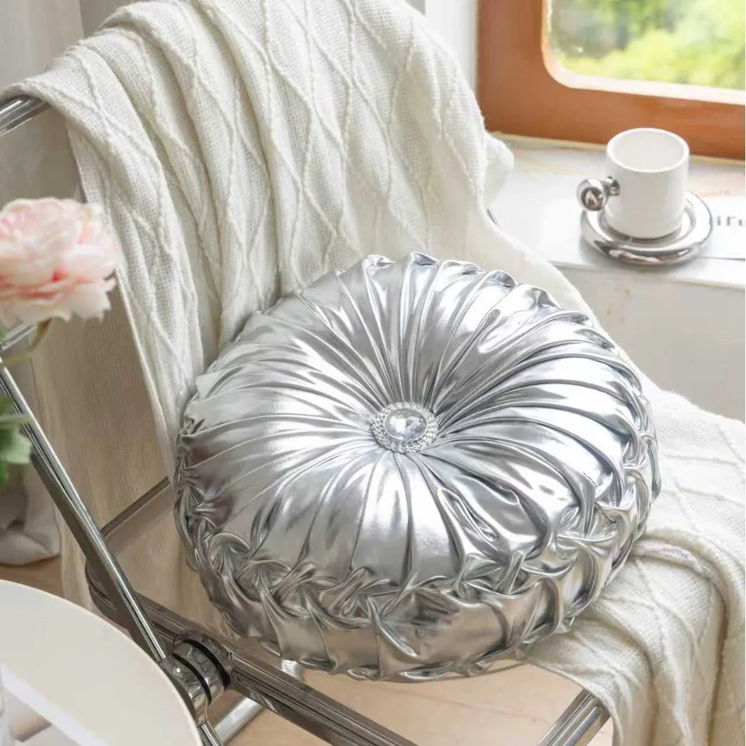Metallic Style Sofa Pillow Bay Window Futon Seat Cushion Pumpkin Seat Cushion for Couch Floor