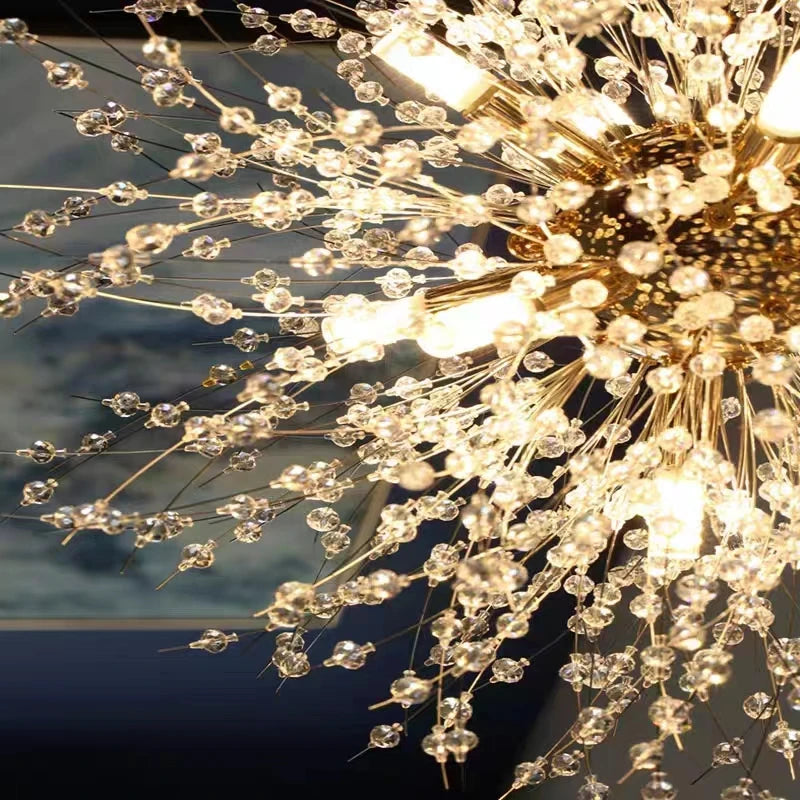 Dandelion Crystal Fireball Pendant