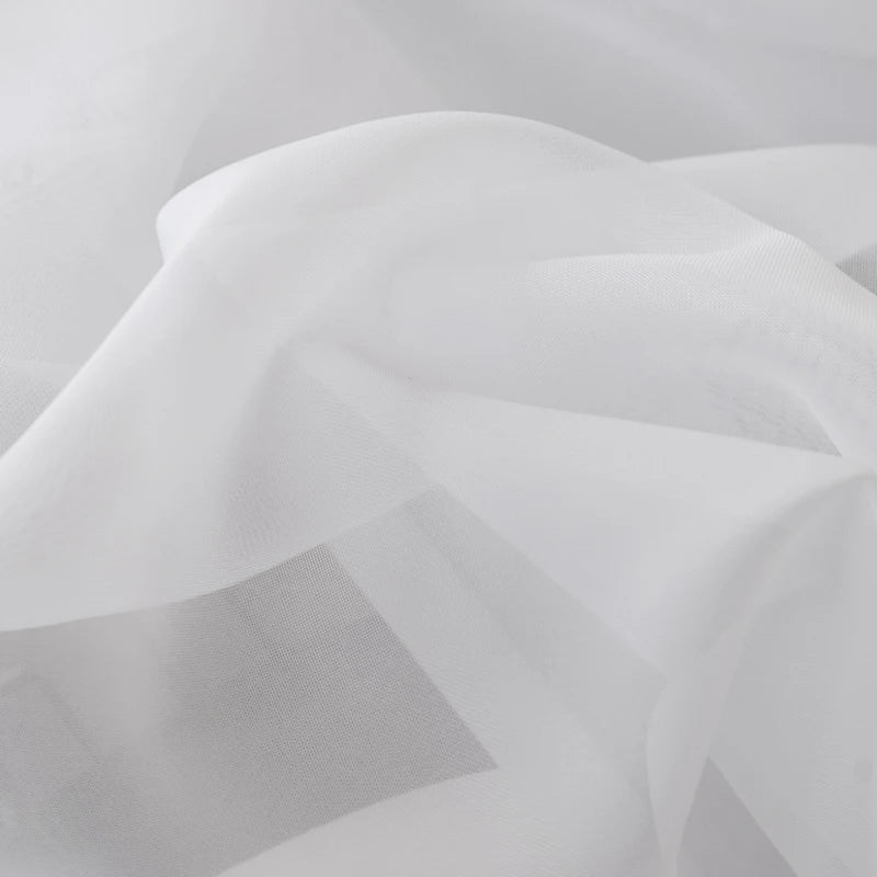 Solid White Sheer Curtains