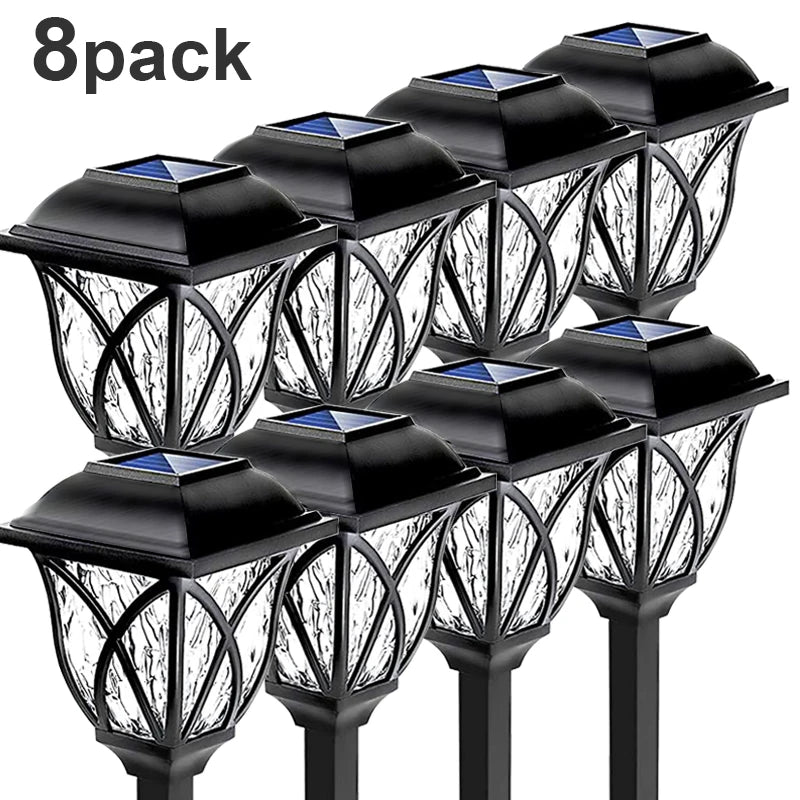 1-10 Pack Solar Yard Lights Bright Lawn Lights Outdoor Waterproof Led