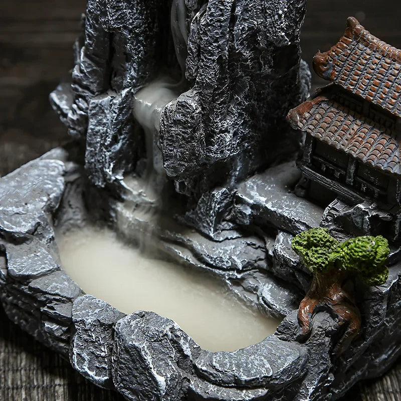 Micro Landscape Waterfall Backflow Incense Burner