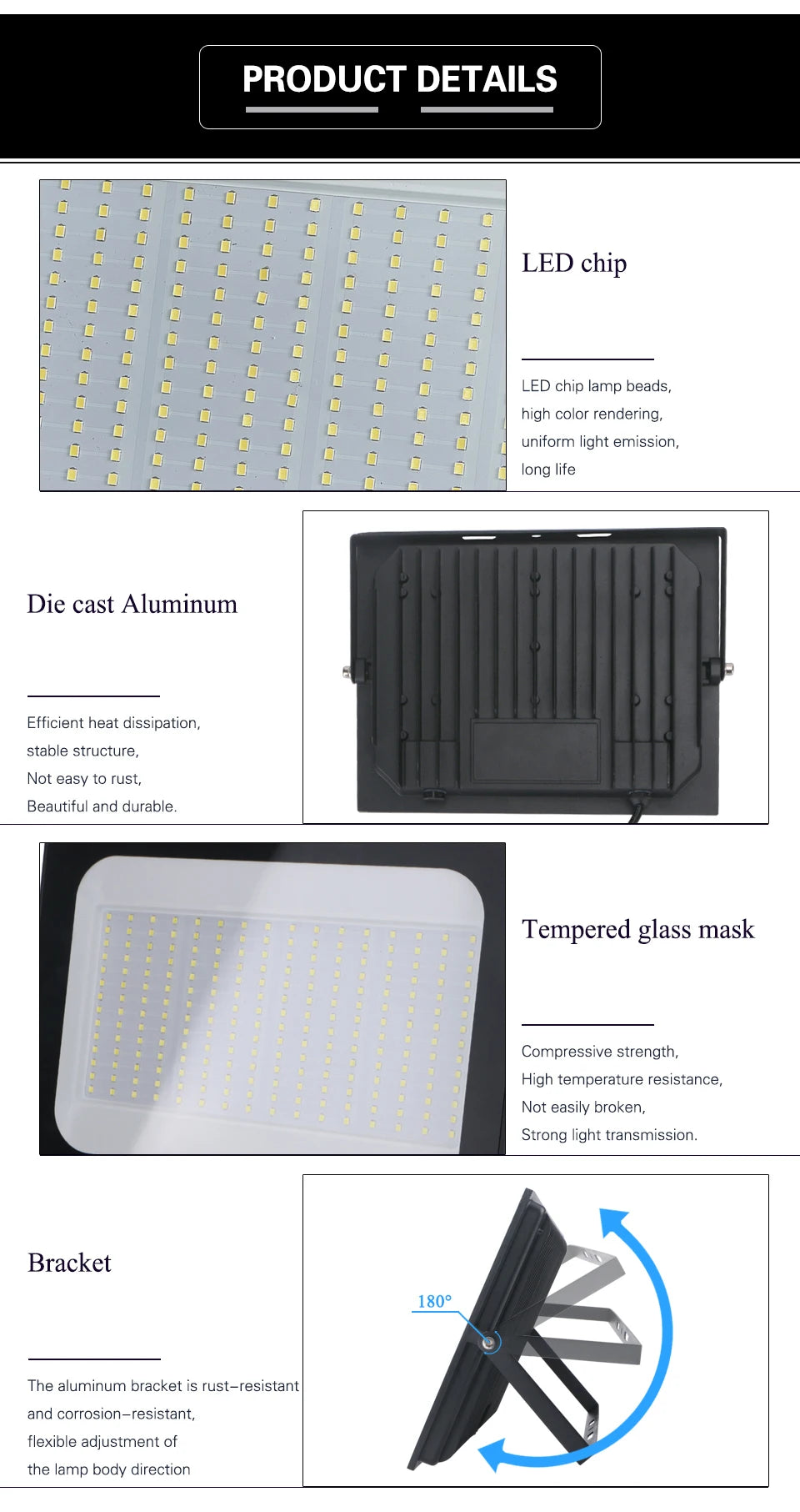 Waterproof LED Outdoor Floodlight