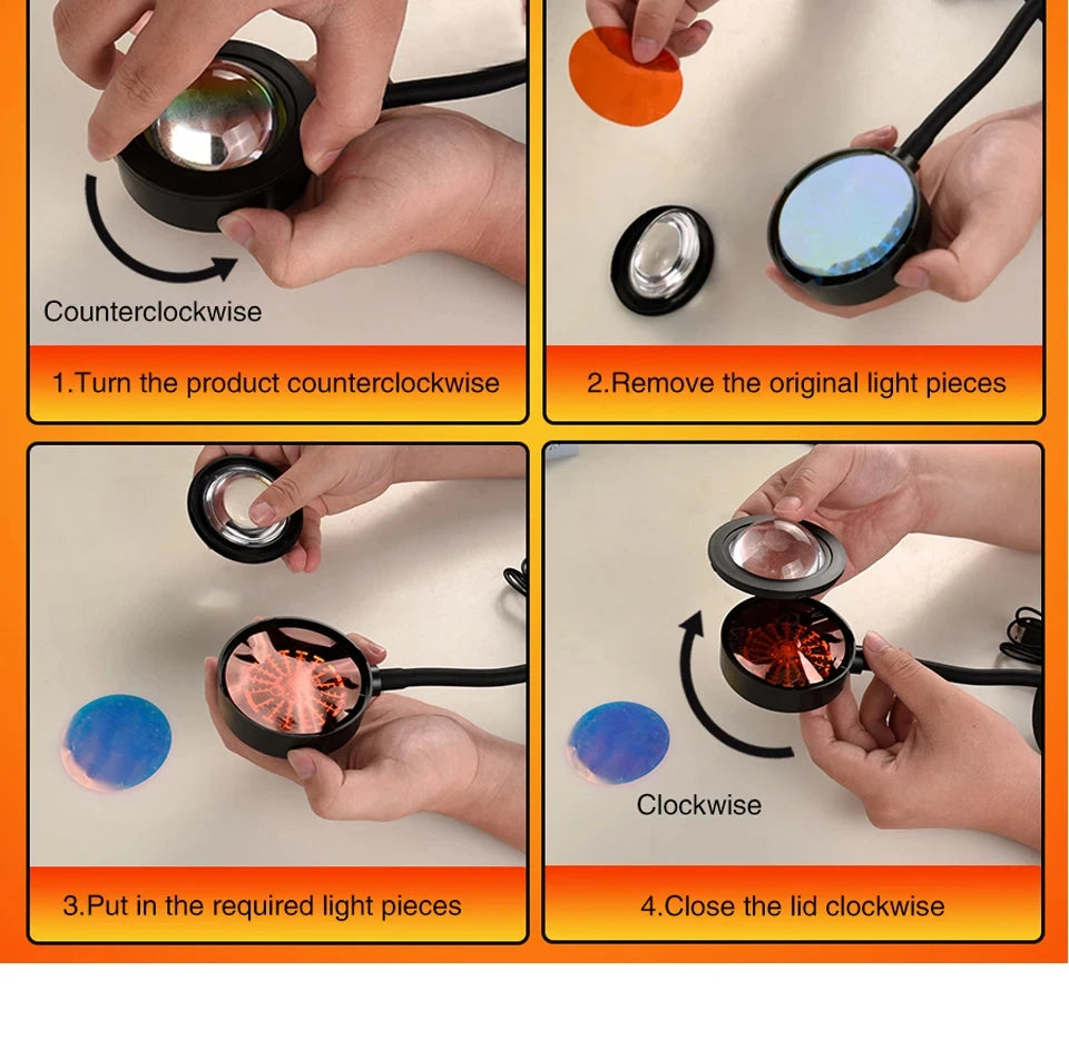 Sunset Bluetooth Rainbow Projector