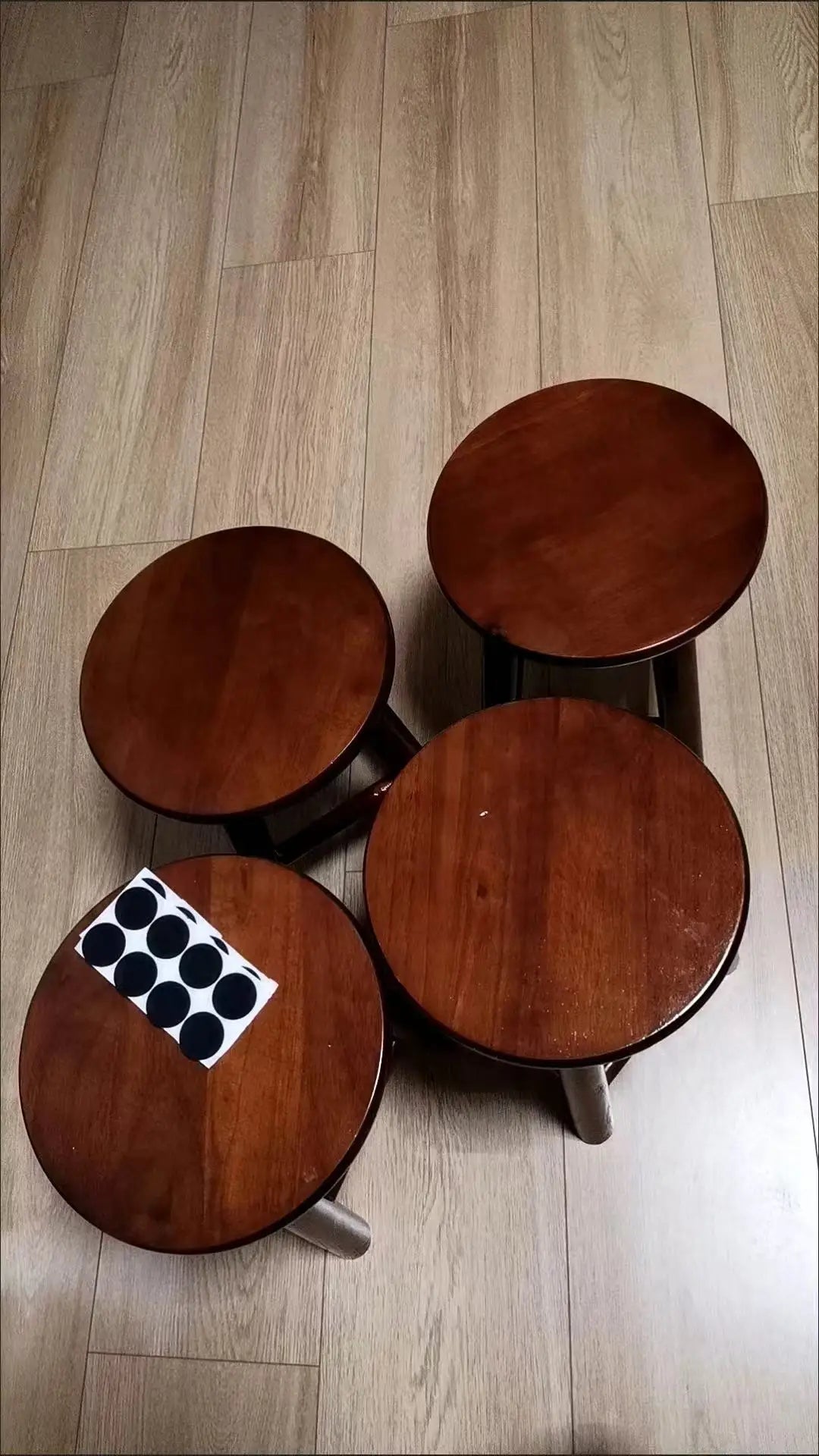 Solid Wood Round Stool