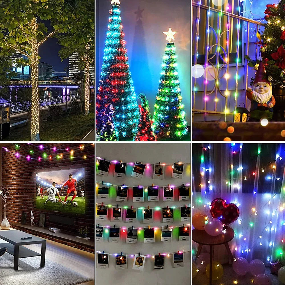 Bluetooth RGBIC Color Fairy String Lights