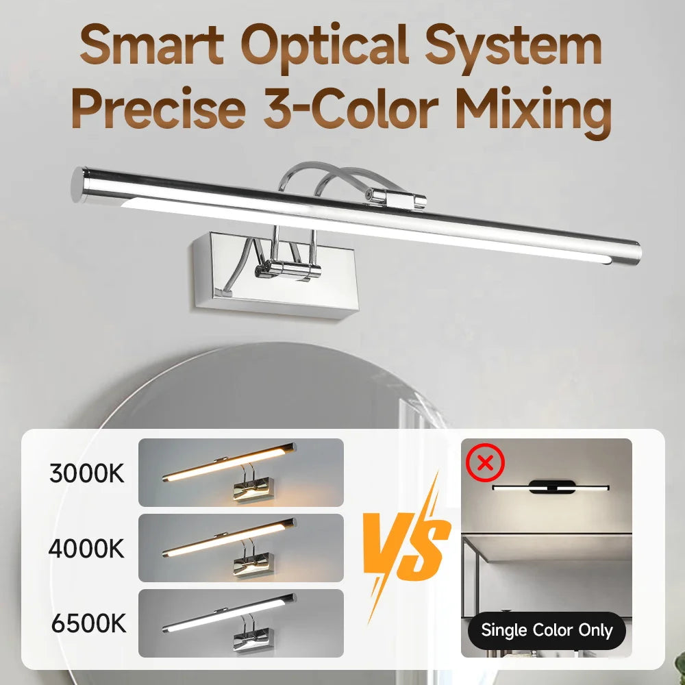 3 Color Mirror Vanity Lamp