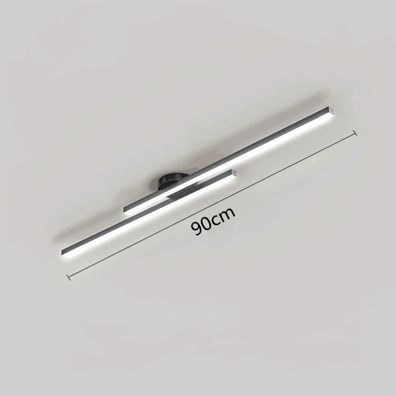 Long Aluminium LED Ceiling Light Modern Creative Design Ceiling Lamp