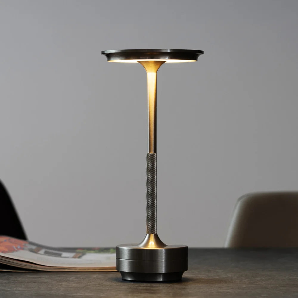 Aluminum Cordless Touch Table Lamp