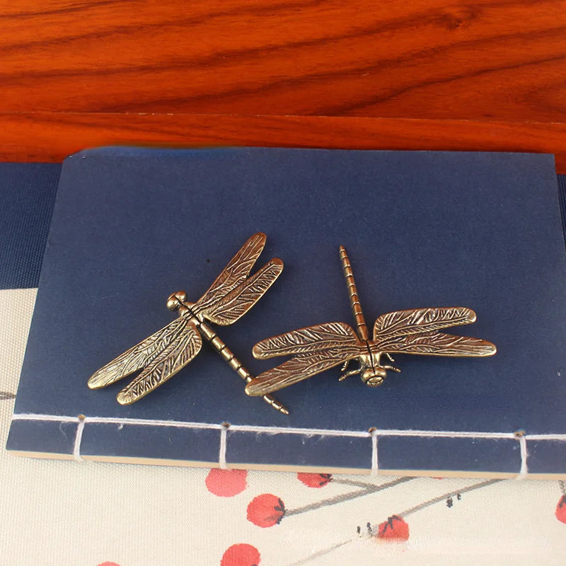 Vintage Brass Dragonfly Figurine
