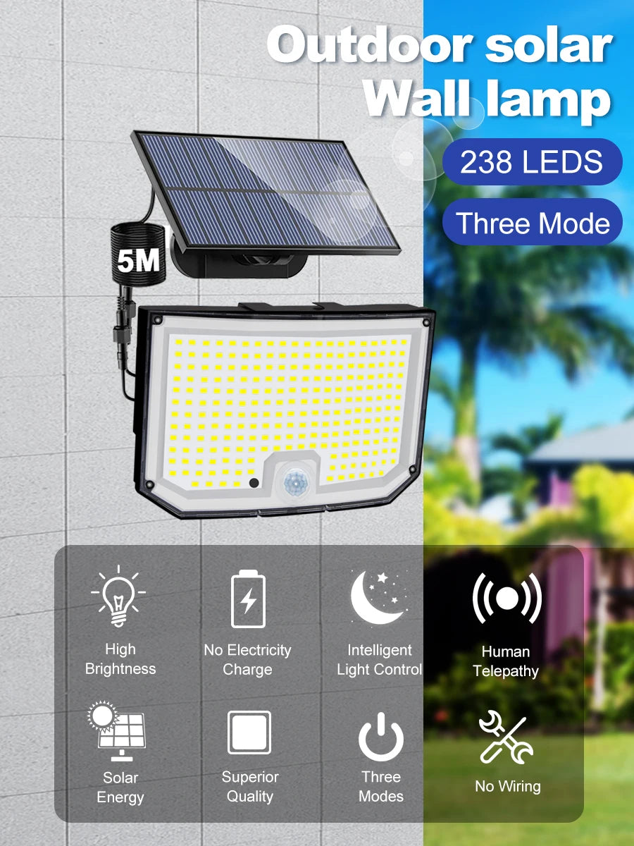 238 LED Solar Motion Sensor Light