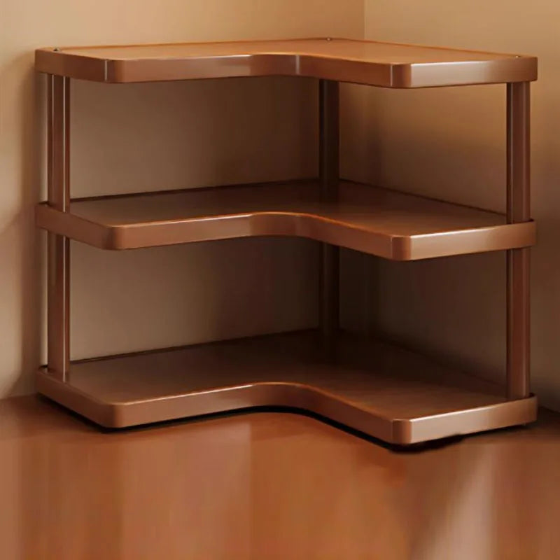 Wooden Tea Room Storage Rack