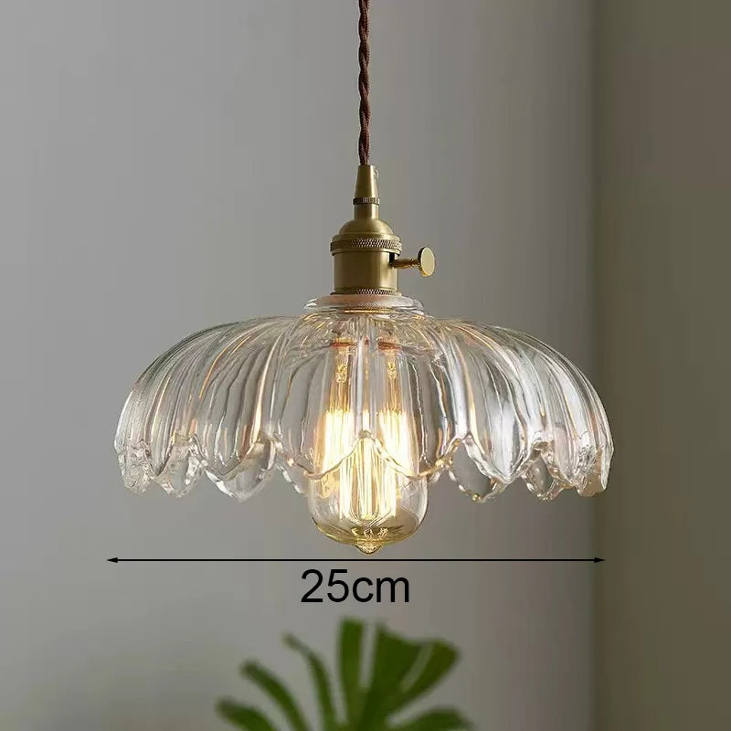 Nordic Green Glass Pendant Light