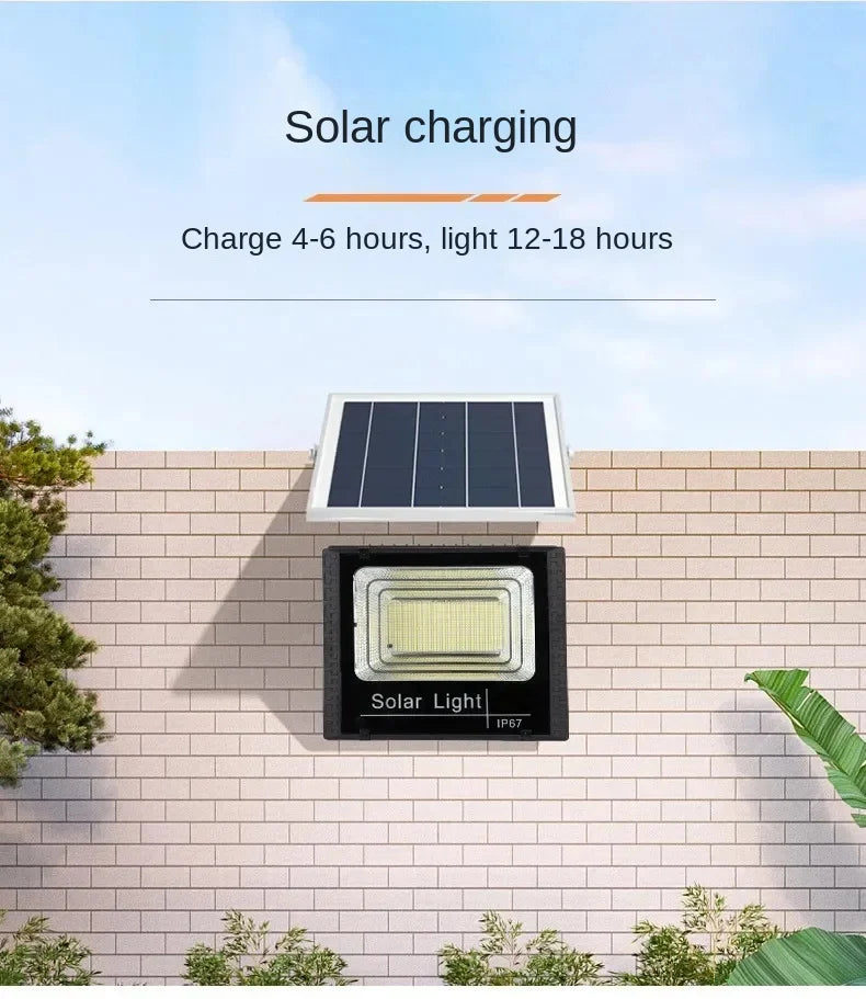 Solar Flood Light with Remote