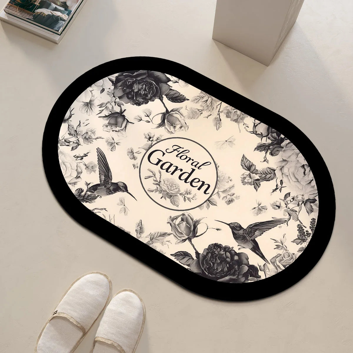 Diatomaceous Earth Bath Mat Non-slip Quick Dry Bathroom Rug Super