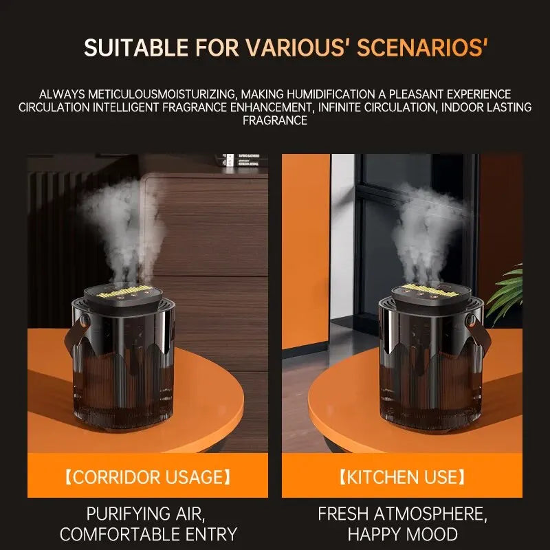 Air Humidifier 3L Large Capacity Atomizer USB Home Office Diffuser