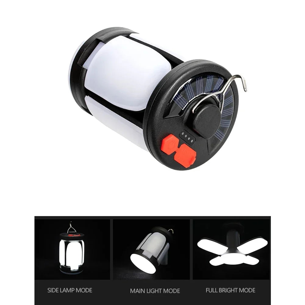 Outdoor Lighting LED Leaf Camping Lamp Hung Emergency Solar USB