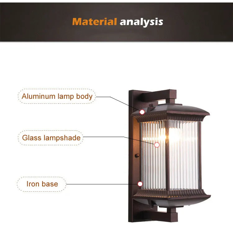 Metal Outdoor Wall Lantern