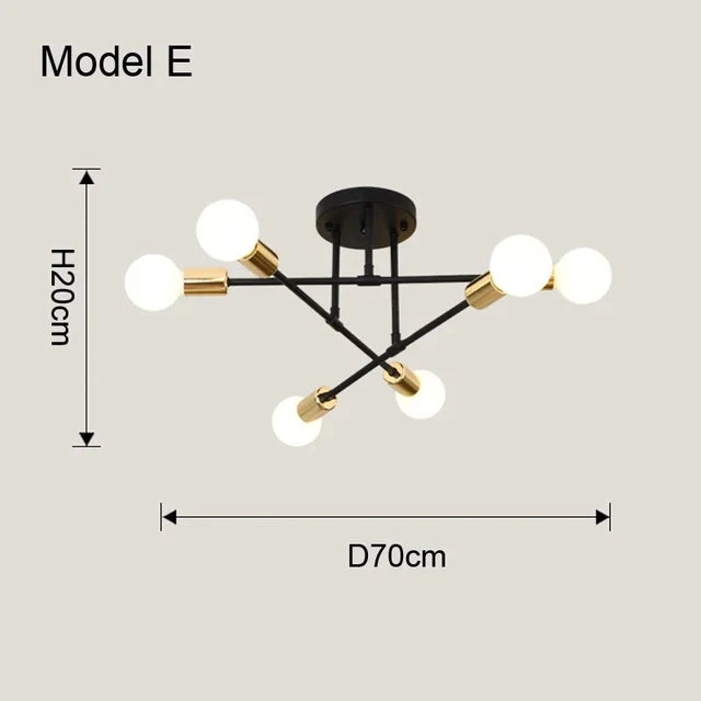 Nordic Minimalist LED Pendant Chandelier