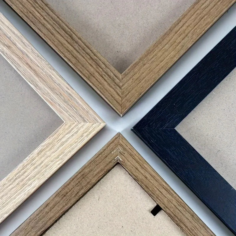 Vintage Wood Photo Frames Pair