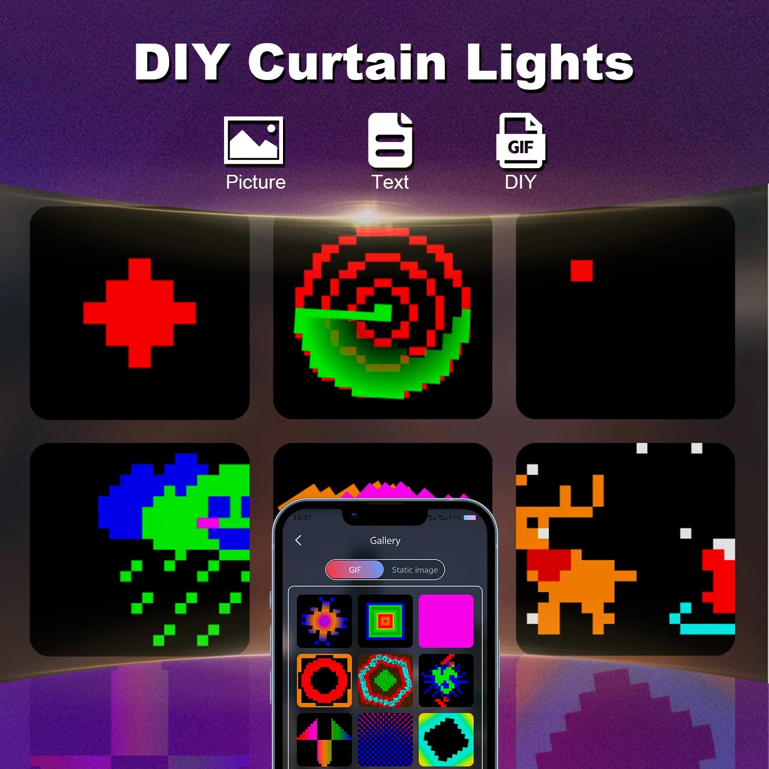 Smart Curtain Lights App Music Sync