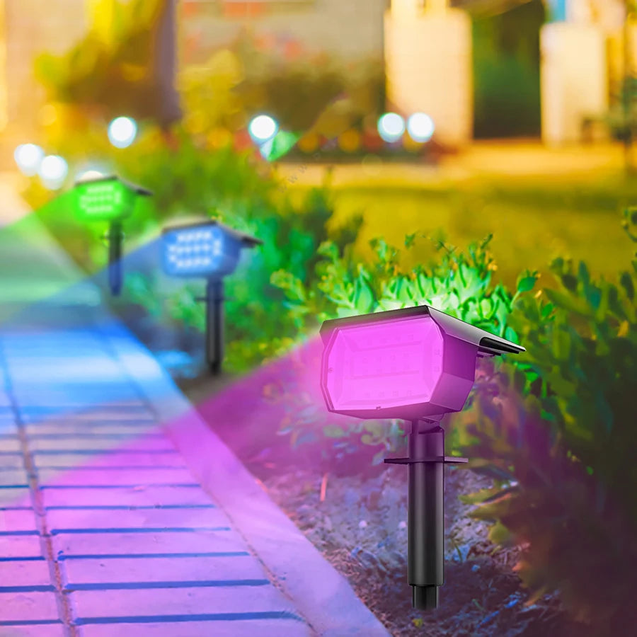 RGB Solar Landscape Spotlight 2 in 1