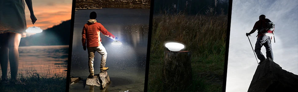 Outdoor Lighting LED Leaf Camping Lamp Hung Emergency Solar USB