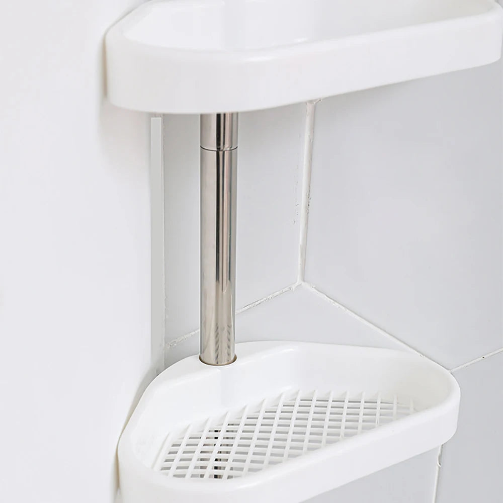 Tension Pole Corner Shower Organizer