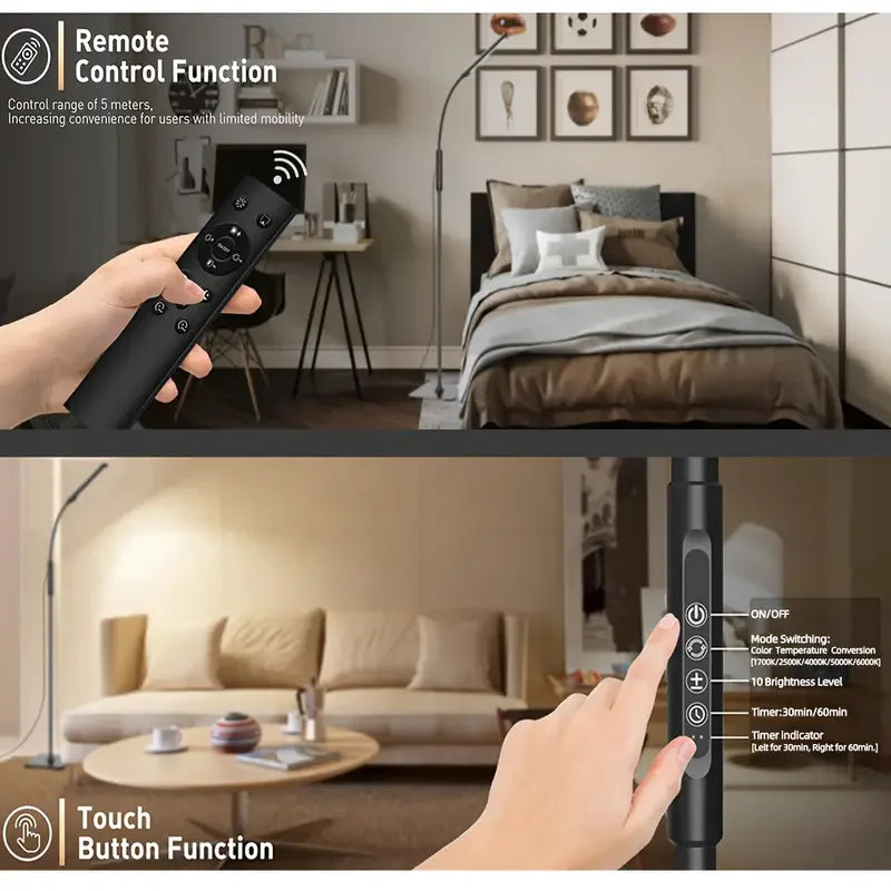 Touch Control Swivel Floor Lamp
