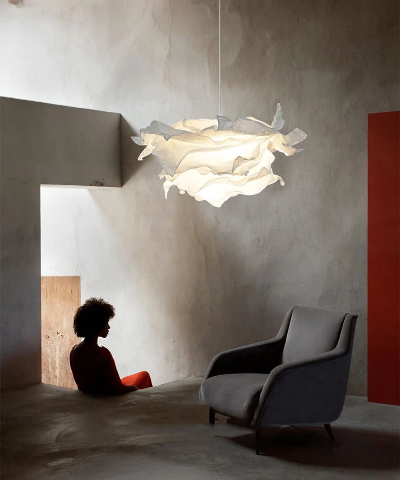 Minimalist Paper Pendant Chandelier