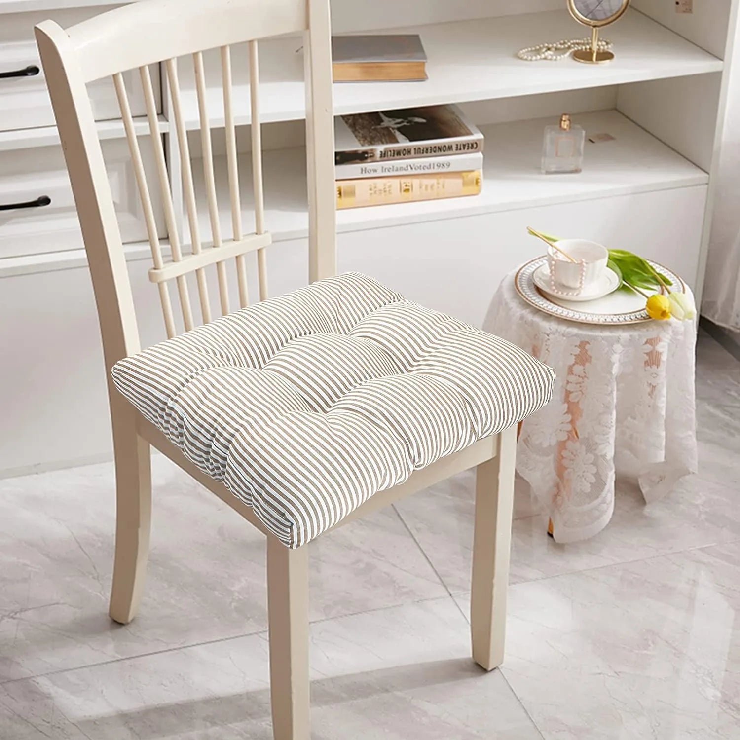 Oversized Floor Seat Pillow Cotton Linen Chair Cushions Meditation Yoga Thickened Square Windows Pad for Adults Seating Pillows